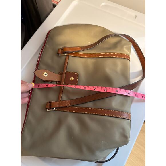 Dooney & Bourke Wayfarer Zip Tote Nylon w/ Vachetta Leather Trim - Picture 10 of 11